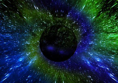 Stars of a planet and galaxy in a free space Elements of this image furnished . 3D renderingの写真素材