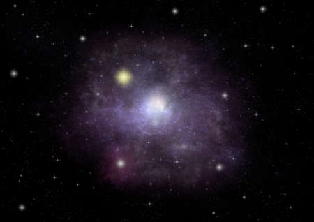 Stars of a planet and galaxy in a free space Elements of this image furnished . 3D renderingの写真素材