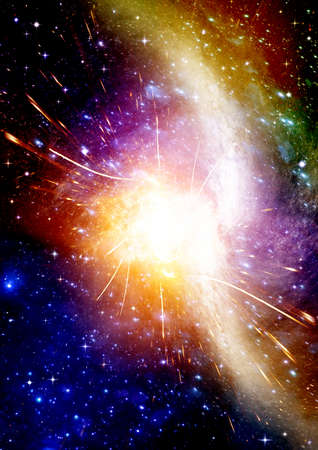 Stars of a planet and galaxy in a free space Elements of this image furnished . 3D renderingの写真素材