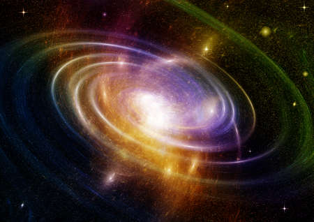 Stars of a planet and galaxy in a free space Elements of this image furnished . 3D renderingの写真素材