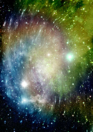 Stars of a planet and galaxy in a free space Elements of this image furnished . 3D renderingの写真素材