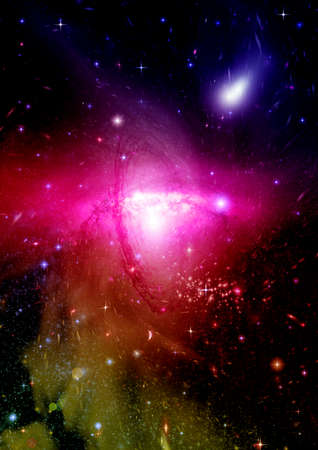 Stars of a planet and galaxy in a free space Elements of this image furnished . 3D renderingの写真素材