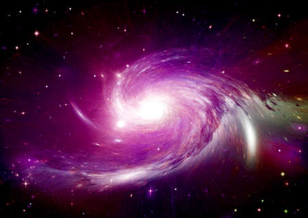 Stars of a planet and galaxy in a free space Elements of this image furnished . 3D renderingの写真素材