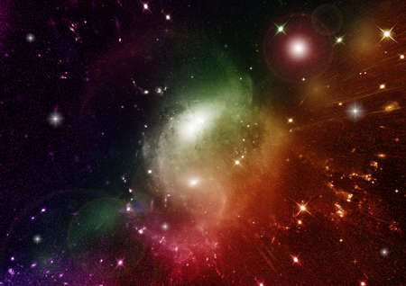 Stars of a planet and galaxy in a free space Elements of this image furnished . 3D renderingの写真素材