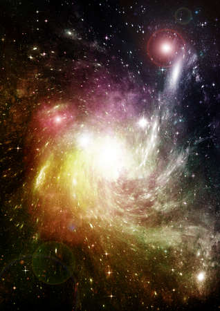 Stars of a planet and galaxy in a free space Elements of this image furnished . 3D renderingの写真素材