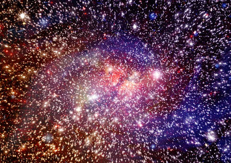 Stars of a planet and galaxy in a free space Elements of this image furnished . 3D renderingの写真素材