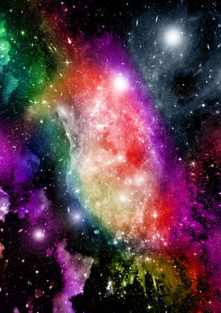 Stars of a planet and galaxy in a free space Elements of this image furnished . 3D renderingの写真素材