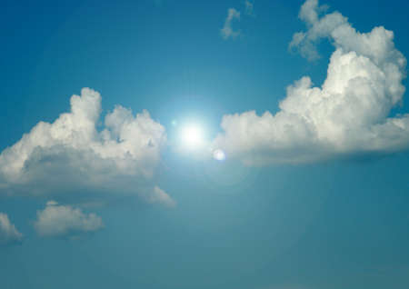 Cloudy sky backgroundの写真素材