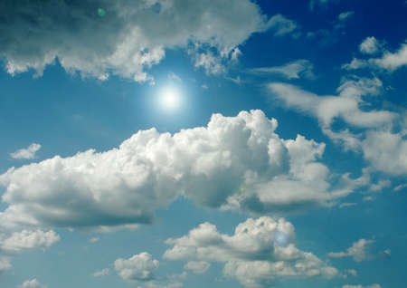 Cloudy sky backgroundの写真素材