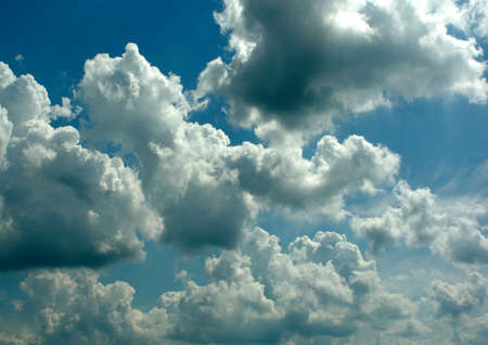 Cloudy sky backgroundの写真素材
