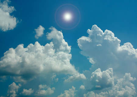 Cloudy sky backgroundの写真素材