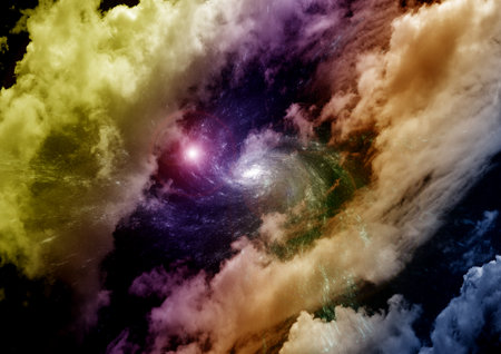 Stars of a planet and galaxy in a free space