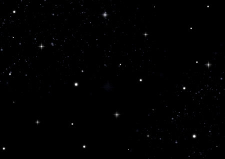 Stars of a planet and galaxy in a free spaceの写真素材