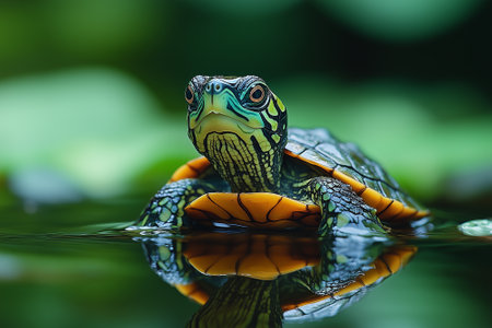 Red-eared slider (Trachemys scripta elegans)の素材