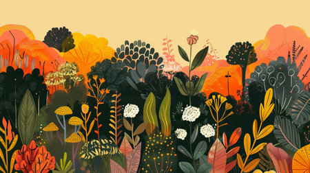 An illustration of SDG 2 - Access to land and resources: a small farm landscape. Generative AI.の素材