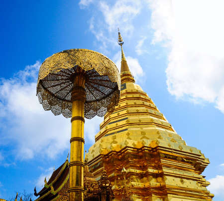 Doi Suthep temple in Chiang Maiの写真素材