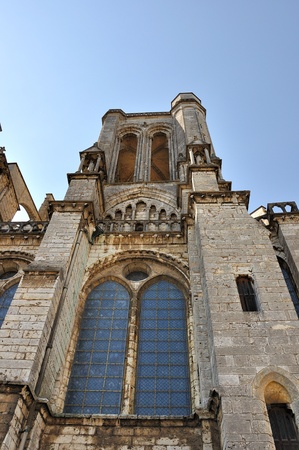 the imposing cathedral of chartresの写真素材