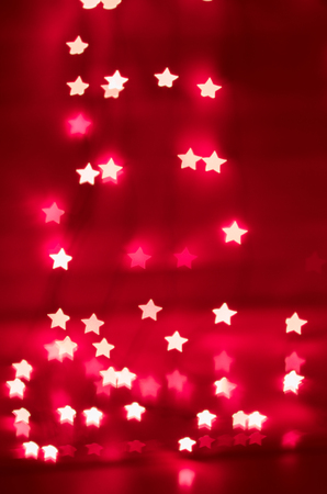 bokeh - lights of the stars (red)の写真素材