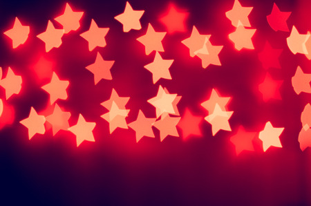 bokeh - lights of the stars (red)の写真素材