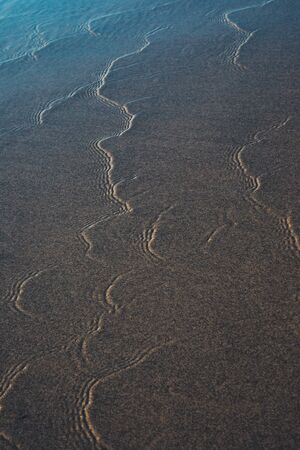 nature poster. surf ocean. small wave of water.の写真素材