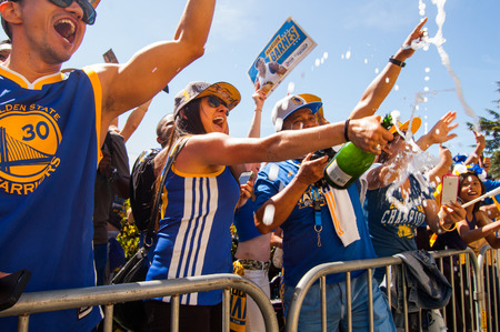 2015 NBA Championship Warriors Paradeのeditorial素材