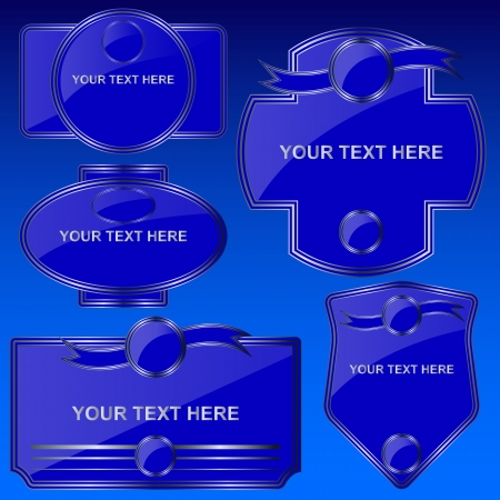 labels setのイラスト素材