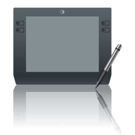 Graphic tablet iconのイラスト素材