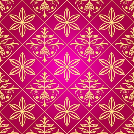 Abstract floral seamless patternのイラスト素材