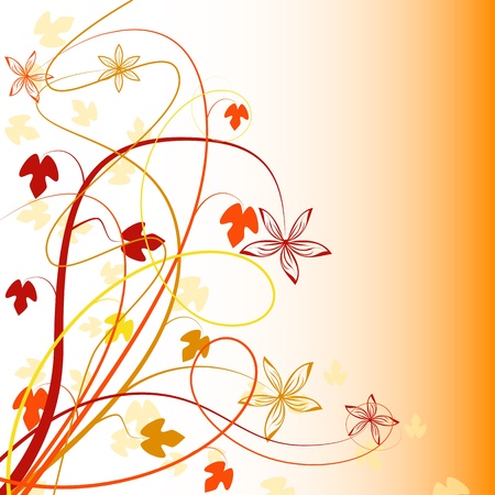 Abstract floral backgroundのイラスト素材