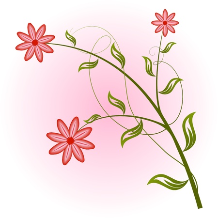 Abstract flower vector illustrationのイラスト素材