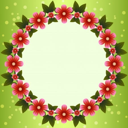 Floral frameのイラスト素材