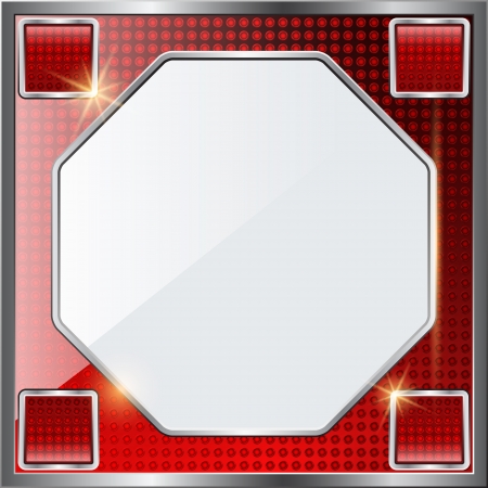 Abstract metallic background with frameのイラスト素材