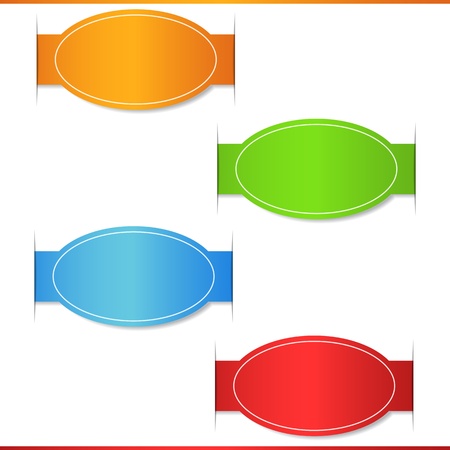 Labels vector setのイラスト素材