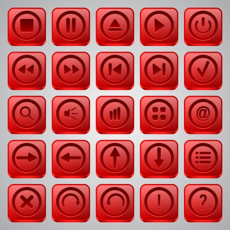 Interface icons vector setのイラスト素材