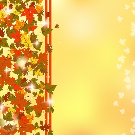 Autumn vector backgroundのイラスト素材