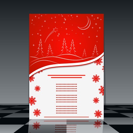 Christmas flyerのイラスト素材