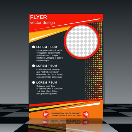 Business flyer vector templateのイラスト素材