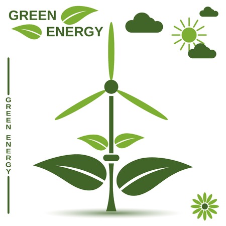 Green energy vector conceptのイラスト素材