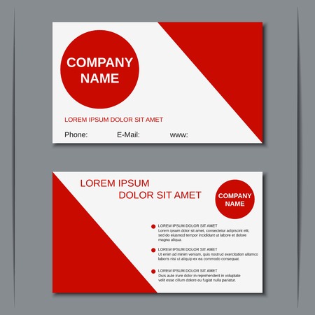 Modern business visiting card, badge, poster, sticker, label vector templateのイラスト素材