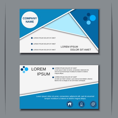 Visiting card, banner, badge, poster, sticker, coupon, voucher, label vector templateのイラスト素材