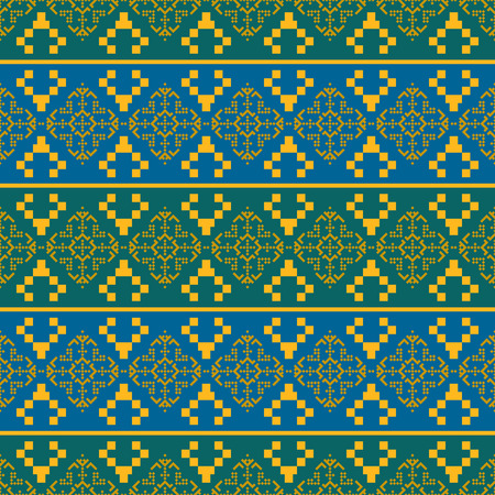 Retro style seamless vector patternのイラスト素材