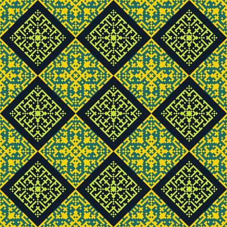 Retro style seamless vector ornamentのイラスト素材