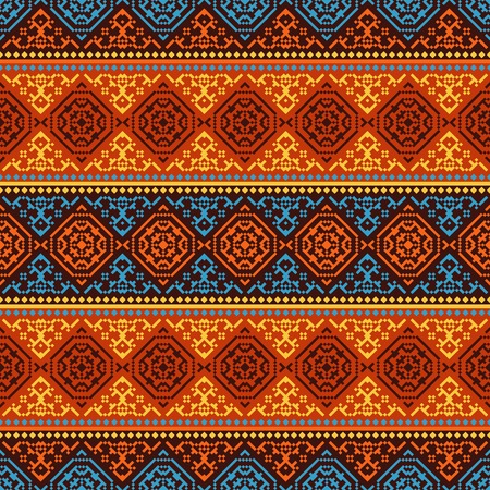 Retro style seamless vector ornamentのイラスト素材