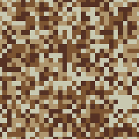 Desert pixel camouflage seamless backgroundのイラスト素材