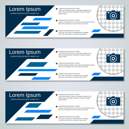 Abstract geometric banners  templates collectionのイラスト素材