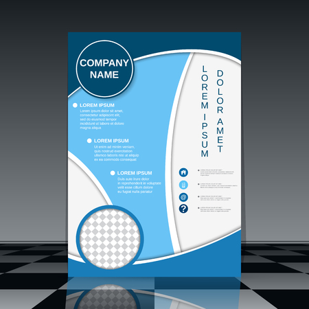 Modern professional business flyer vector design templateのイラスト素材