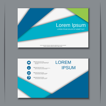 Modern business visiting card vector design templateのイラスト素材