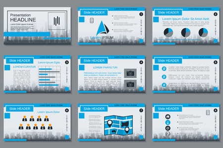 Professional business presentation, slide show vector design templateのイラスト素材