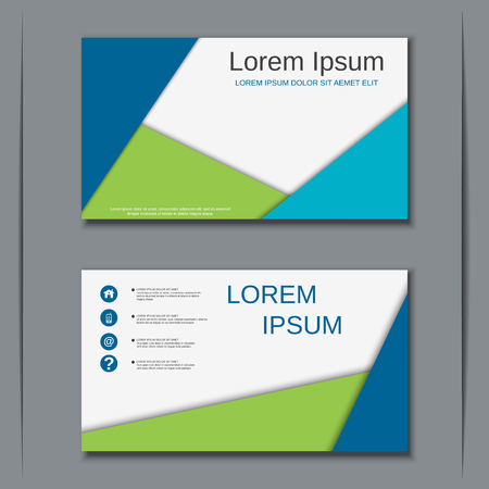 Modern business visiting card vector design templateのイラスト素材