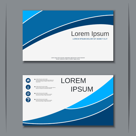 Modern business visiting card vector design templateのイラスト素材